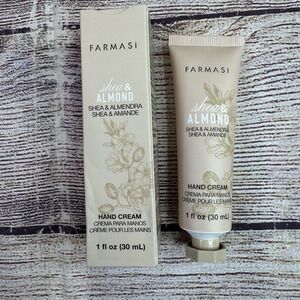 FARMASI SHEA & ALMOND HAND CREAM 30ml 1oz GENUINE New Nourishing Moisturizer